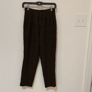 Women’s Vintage Brown Checkered Pants